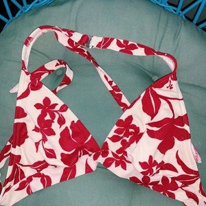Floral bathing suit top